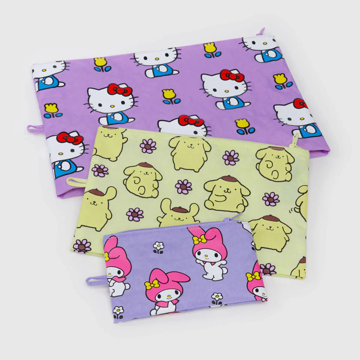 Baggu Go Pouch Set (Hello Kitty and Friends Florals)