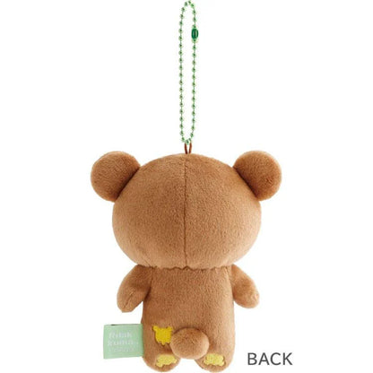 SAN-X | Rilakkuma Chairoikoguma Mochimochi Hanging Plush Mascot Holder Plush Keychain Bag Charm 70×85×65mm