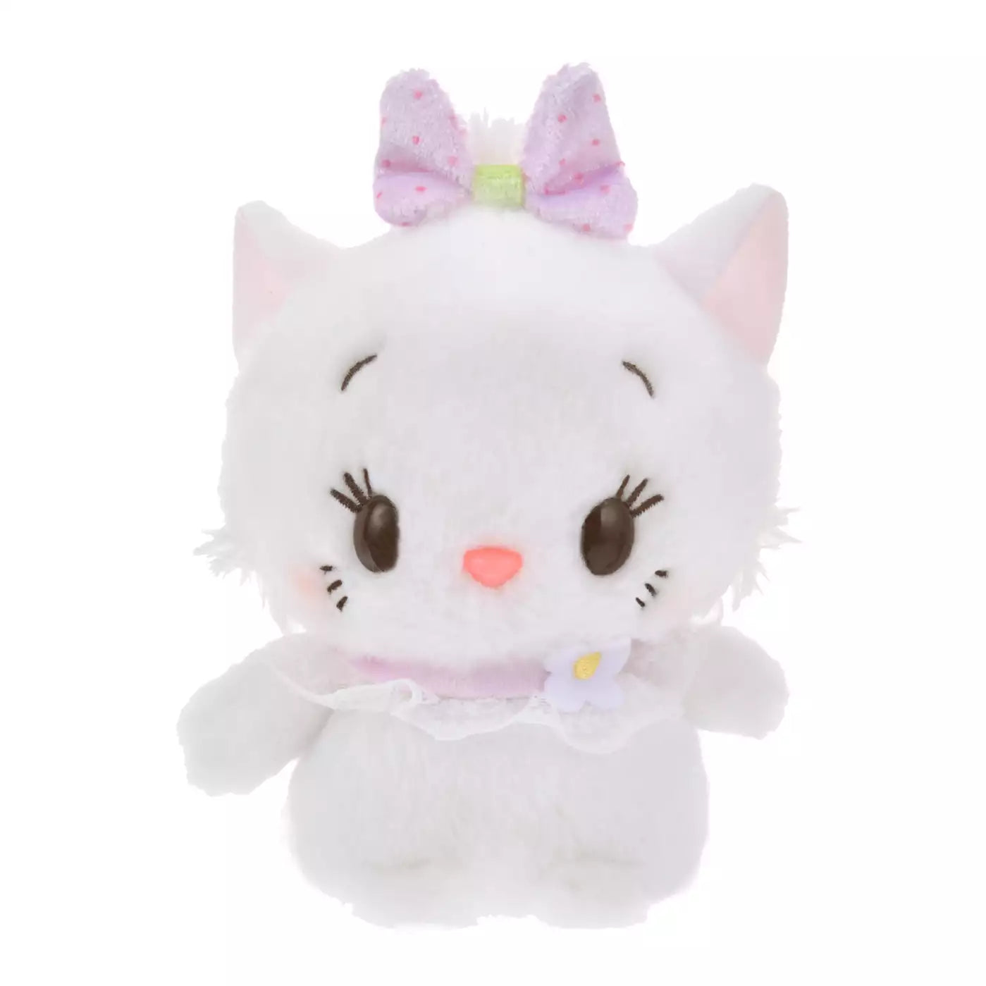 DISNEY | Marie Cat Urupocha-chan Plush Doll H12×W12.5×D8cm (STRAWBERRY COLLECTION)