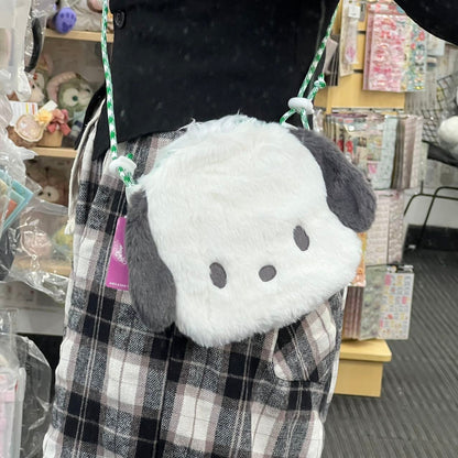 Sanrio | Fluffy Shoulder Bag 19.5Cm*2Cm*15.5Cm // Pochacco