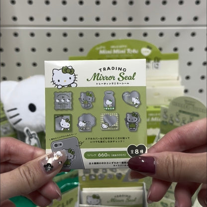 SANRIO | Matcha Hello Kitty Pop-up Store Secret Mirror Seal Blind Box (Shipped Randomly)