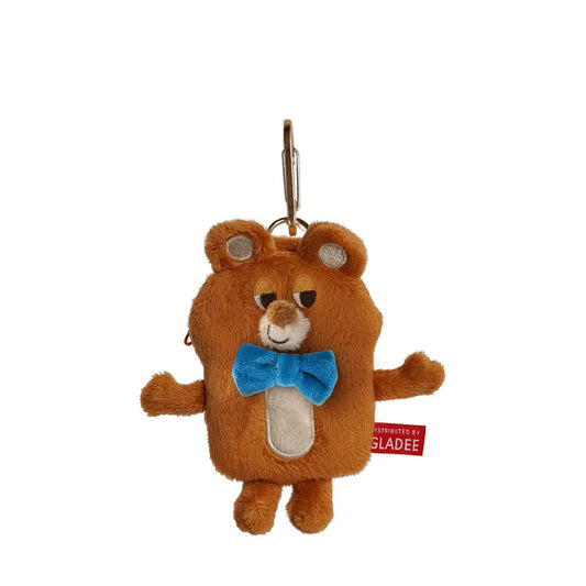 GLADEE | Mini Case for AirPods/ Pass Card Case Mini Pouch 11 x 11 x3cm (Bear)