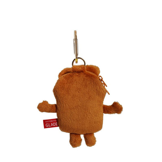 GLADEE | Mini Case for AirPods/ Pass Card Case Mini Pouch 11 x 11 x3cm (Bear)