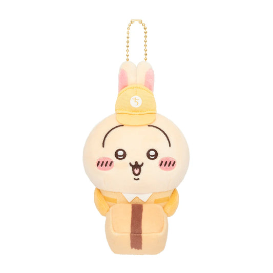 Chiikawa | Usagi Delivery Person Mascot Holder Bag Charm Keychain 120x80x75mm