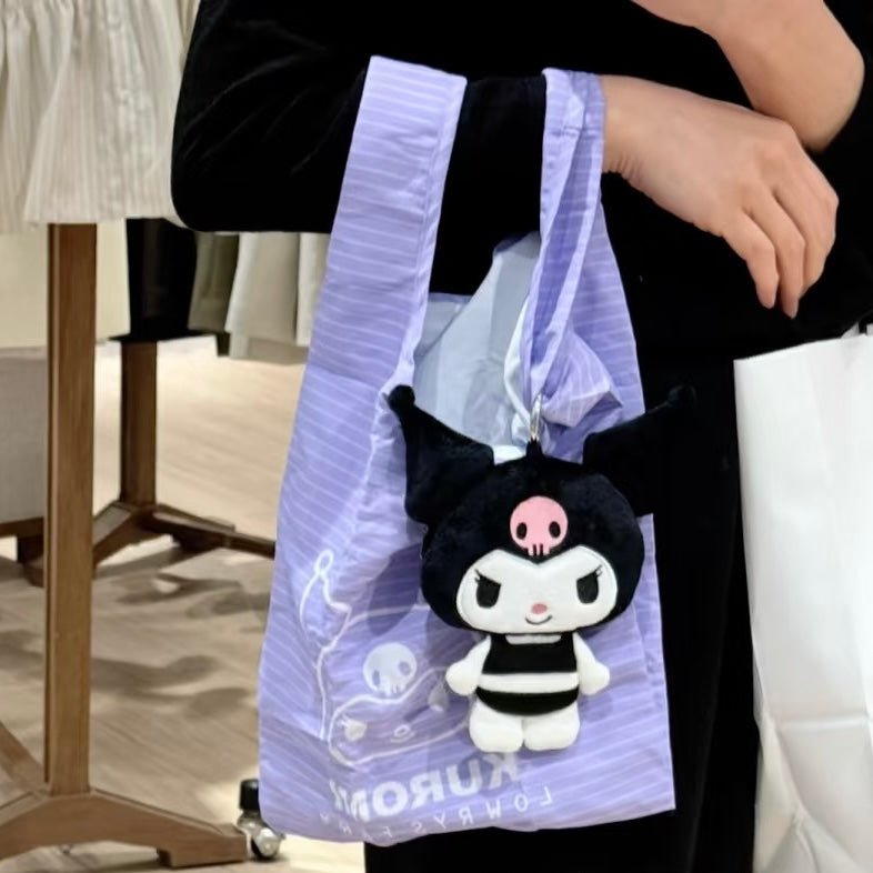 Me% x Sanrio Kuromi | Foldable Eco-Bag & Keychain