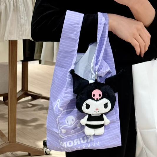 Me% x Sanrio Kuromi | Foldable Eco-Bag & Keychain