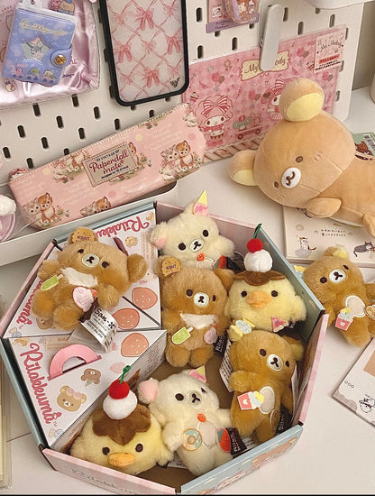 SAN-X | Rilakkuma Secret Plush Toy Plush Doll Blind Box 80mm Approx. (Ice Cream / Cake / Sweets Series)