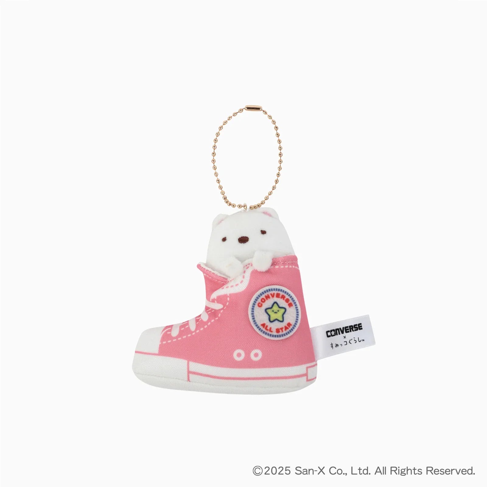 Converse x Sumikko Gurashi | Shirokuma Mascot Holder Plush Keychain H90×W90×D20mm