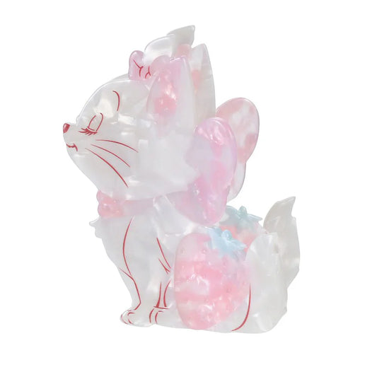 DISNEY | The Aristocats Marie Cat Pearl Acrylic Hair Claw Clip 8.5×5.5×5cm (STRAWBERRY COLLECTION)