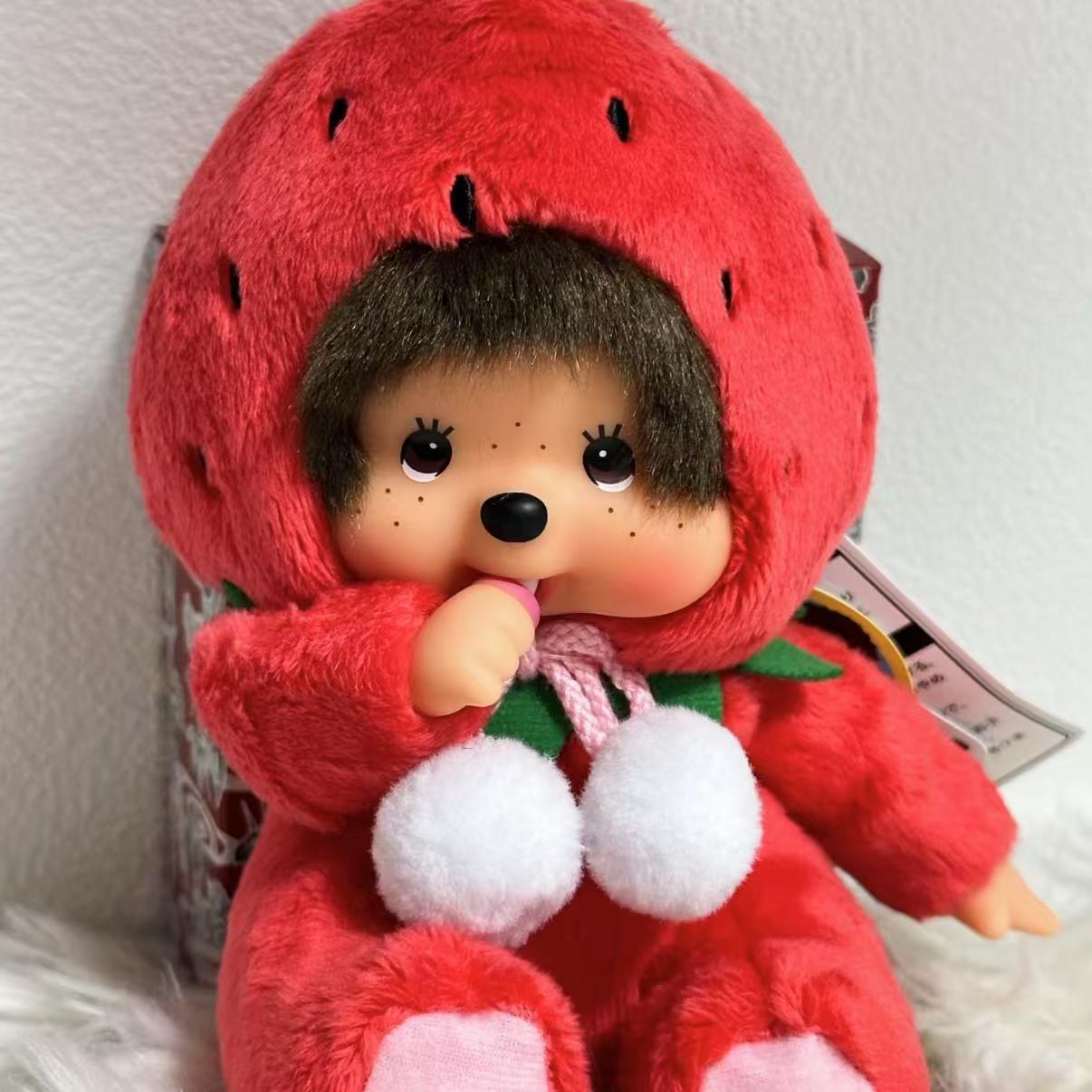 Monchhichi | Local Fukuoka Amaou Strawberry S Size Limited 8cm Approx.