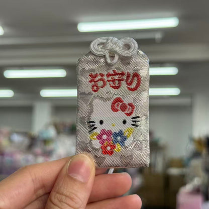 Sakae no Yashiro Shrine | Hello Kitty Omamori - Good Luck & Fortune Silver