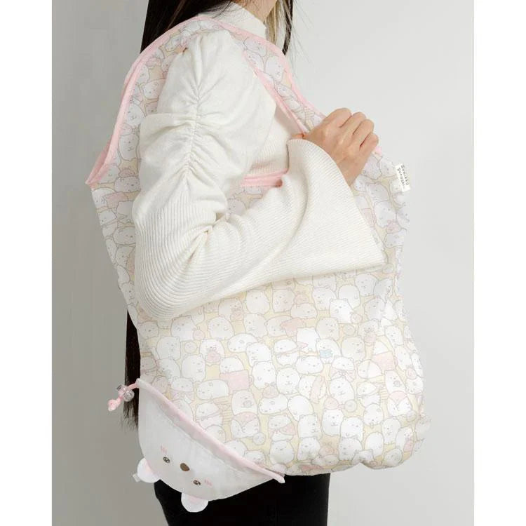 SAN-X | Sumikko Gurashi Ecoron Shirokuma Eco Bag 575 x 370 mm (Rolled up for storage No folding required)