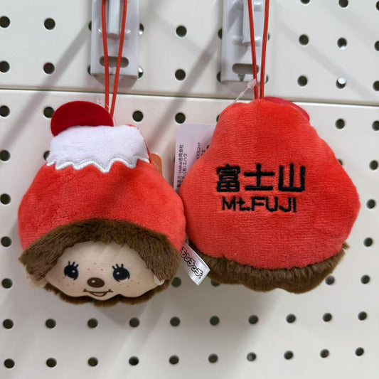 Monchhichi | Local Limited Mascot Holder Plush Keychain Bag Charm (Red Mt. Fuji)