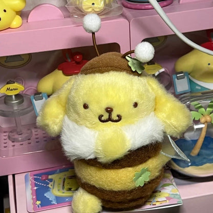 SANRIO | Pompompurin Pom Pom Purin Mascot Holder Plush Keychain Bag Charm (Flower Field Series)