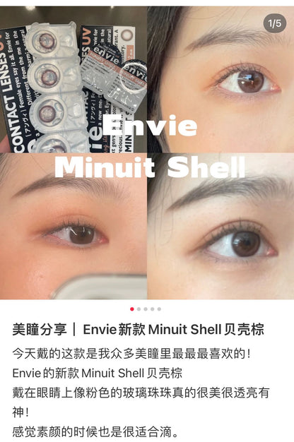 Enviecolor Contacts 1 Day 10 Pieces Minuit Shell Dia14.2Mm Bc8.6Mm
