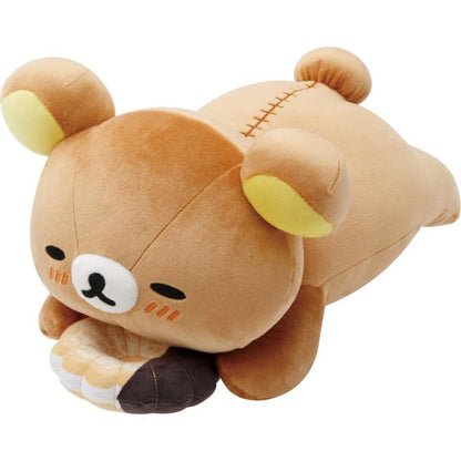 SAN-X | Rilakkuma Plush Toy Plush Doll L 160×180×300mm (Mister Donut Lying Down)