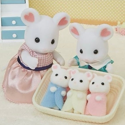 【Jp】Sylvanian Families | Marshmallow Mouse Triplets
