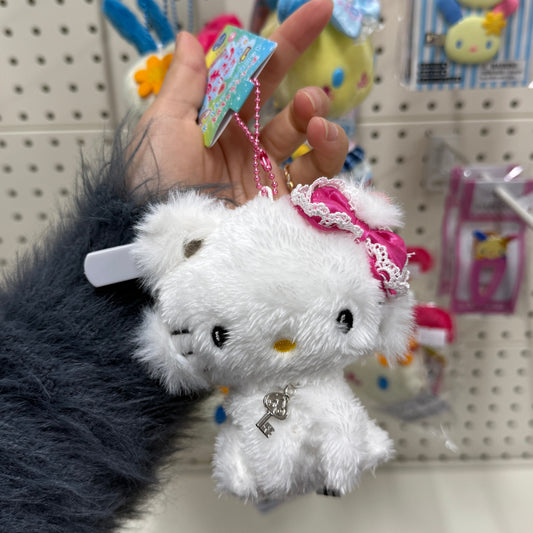 SANRIO | Fluffy Charmmy Kitty Mascot Holder Plush Keychain Bag Charm 12cm Approx.