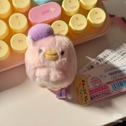 SAN X | Sumikko Gurashi Pink Penguin Hina mini Tenori Plush Doll 65×45×40mm (Penguin Lagoon)