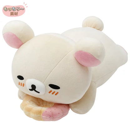 SAN-X | Rilakkuma Korilakkuma Plush Toy Plush Doll L 160×180×300mm (Mister Donut Lying Down)
