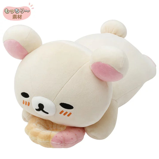 SAN-X | Rilakkuma Korilakkuma Plush Toy Plush Doll L 160×180×300mm (Mister Donut Lying Down)