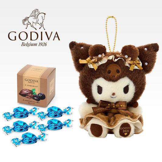 Godiva x Sanrio | Kuromi Plush Keychain & Dark Chocolate