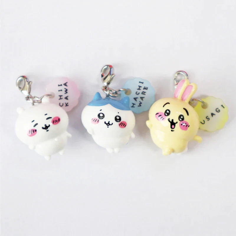 Chiikawa | Mini Figure Key Charm Set Approx.26Mm Each 吉伊卡哇 立体造型迷你拉链扣/迷你挂件套装 吉伊&小八&乌萨奇