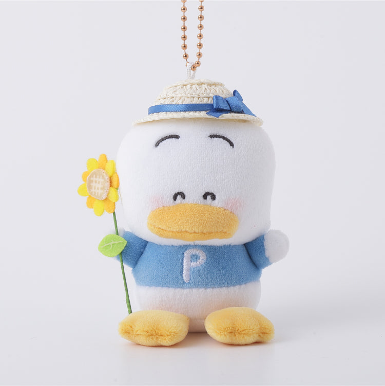 SANRIO | Pekkle Holder Bag Charm Keychain 10cm Approx. (Sunflower)