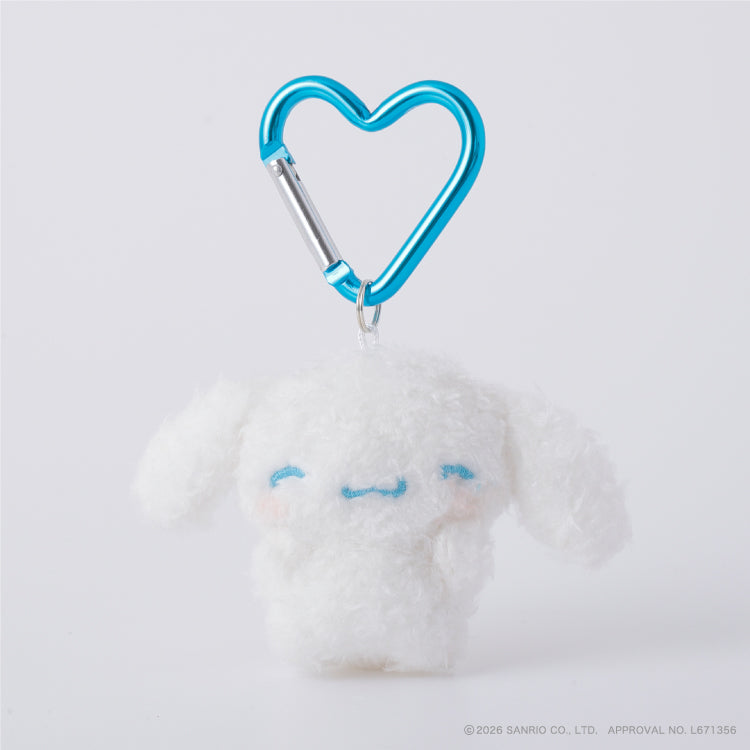 SANRIO | Cinnamoroll Fluffy Mini Mini Mascot Holder Plush Keychain 75mm (Cheek Squeeze)