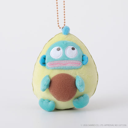 SANRIO | Hangyodon Freshly Harvested Farm Squishy Mascot Keychain Bag Charm 120mm Approx. (Avocado)