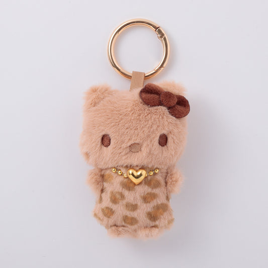 SANRIO | Hello Kitty Fluffy Stylish Mini Mascot 70mm Approx. (Tan Brown)