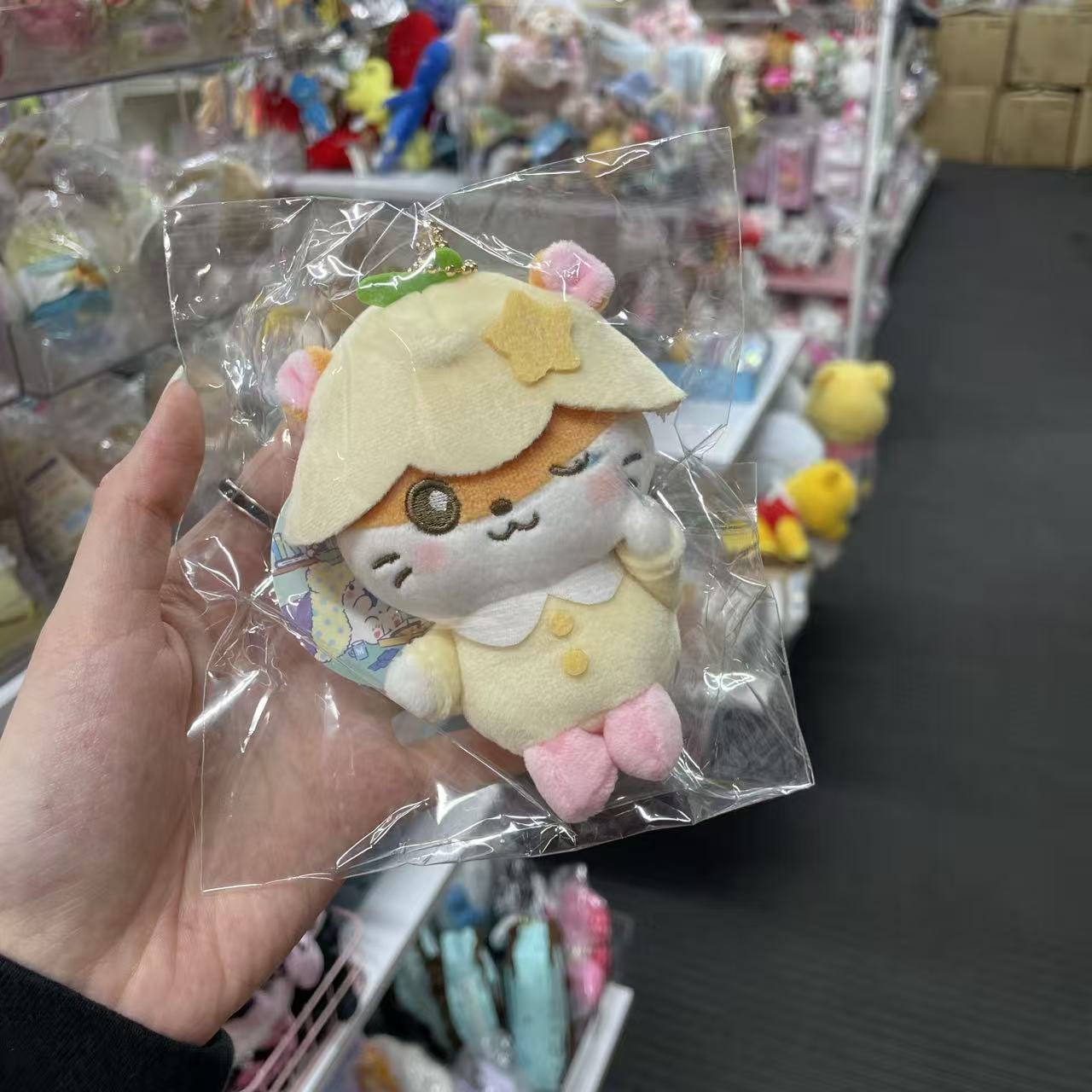 SANRIO | Coro Coro Kuririn Mascot Holder Plush Keychain Bag Charm 10cm Approx. (Pyjama Party)