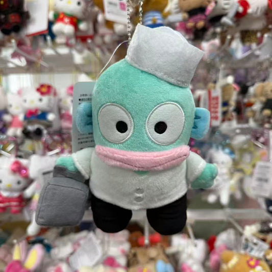 Avail x Sanrio | Hangyodon Mascot Holder Plush Keychain Bag Charm 140mm Approx. (Waiter)