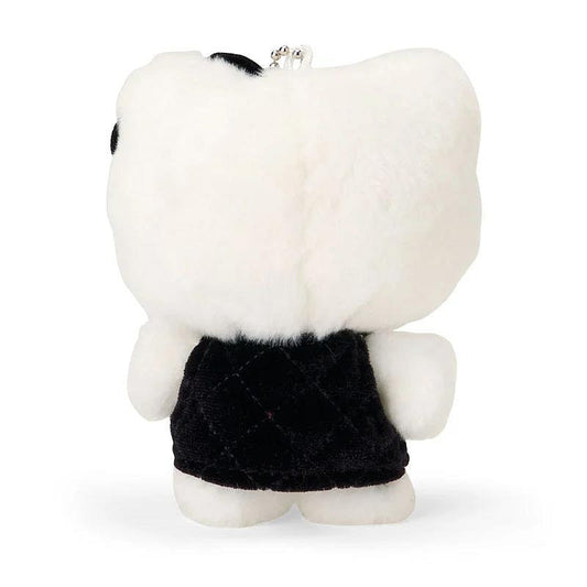 SANRIO | Hello Kitty Mascot Holder Bag Charm Plush Keychain Black 80×50×100mm (Miniature Quilt)