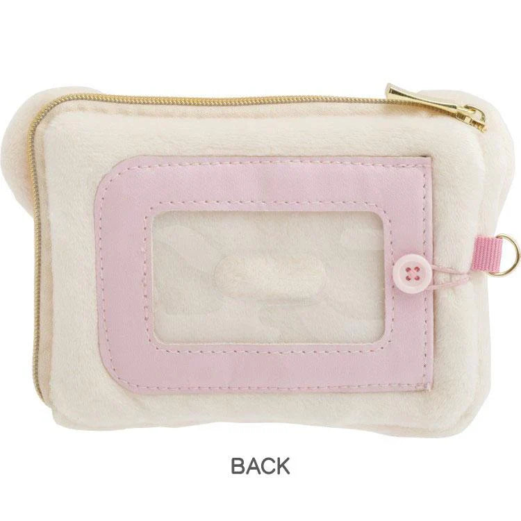 SAN-X | Rilakkuma Korilakkuma Plush Square Pass Case Pouch Reel 100×130×20mm