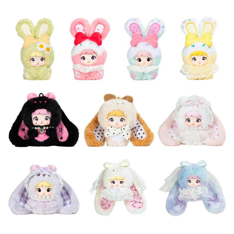 Nommi | Baby Sweetheart Bunny Blind Box Plush Keychain 10cm Approx. (Order 8 for Complete)