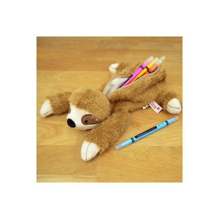 Nici | Sloth Figurine Pouch Pencil Case 20×26×8Cm 礼祺 毛绒笔袋/收纳/铅笔盒 树懒