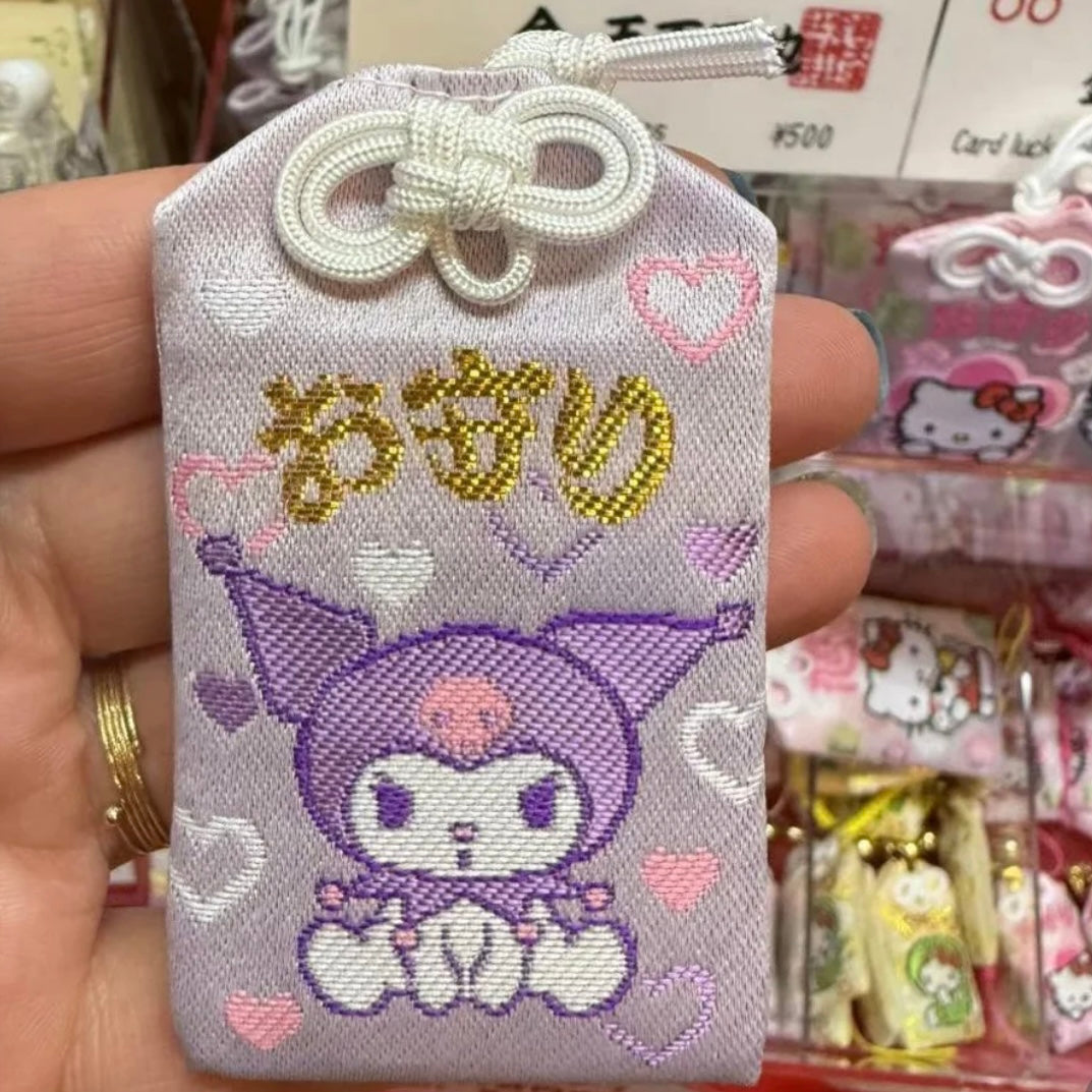 Nishiki Tenmangu Shrine | Sanrio Omamori Phone Charm With Bell (Kuromi - 50Th Anniversary Limited)