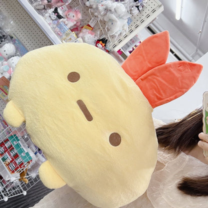 San-Xsumikko Gurashi Plush Toy Daifuku Cushion Fried Shrimp Xl 280×400×370Mm