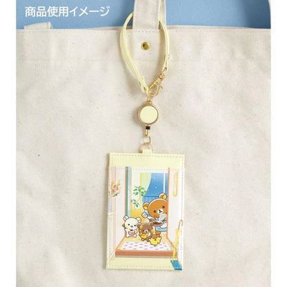 SAN-X | Rilakkuma Pass Case with Reel 115×75mm (Stay With Me)