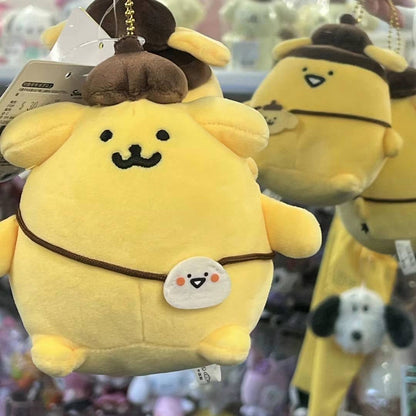 Obungupr X Pompompurin | Mascot Holder Keychain H13×W13×D10Cm