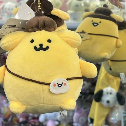 Obungupr X Pompompurin | Mascot Holder Keychain H13×W13×D10Cm