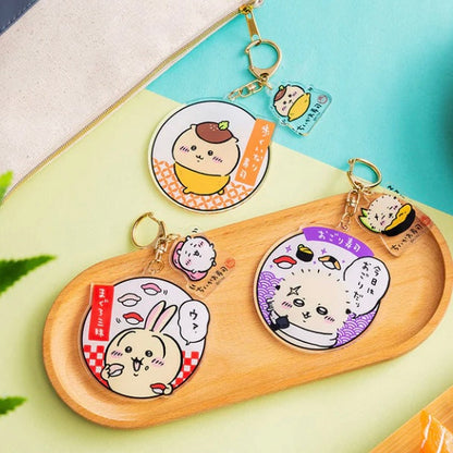Chiikawa | Sushi Acrylic Charm Set Keychain H80×W73Mm (Everyone As A Sushi)