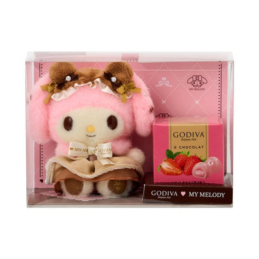 Godiva x Sanrio | My Melody Plush Keychain & Strawberry Chocolate