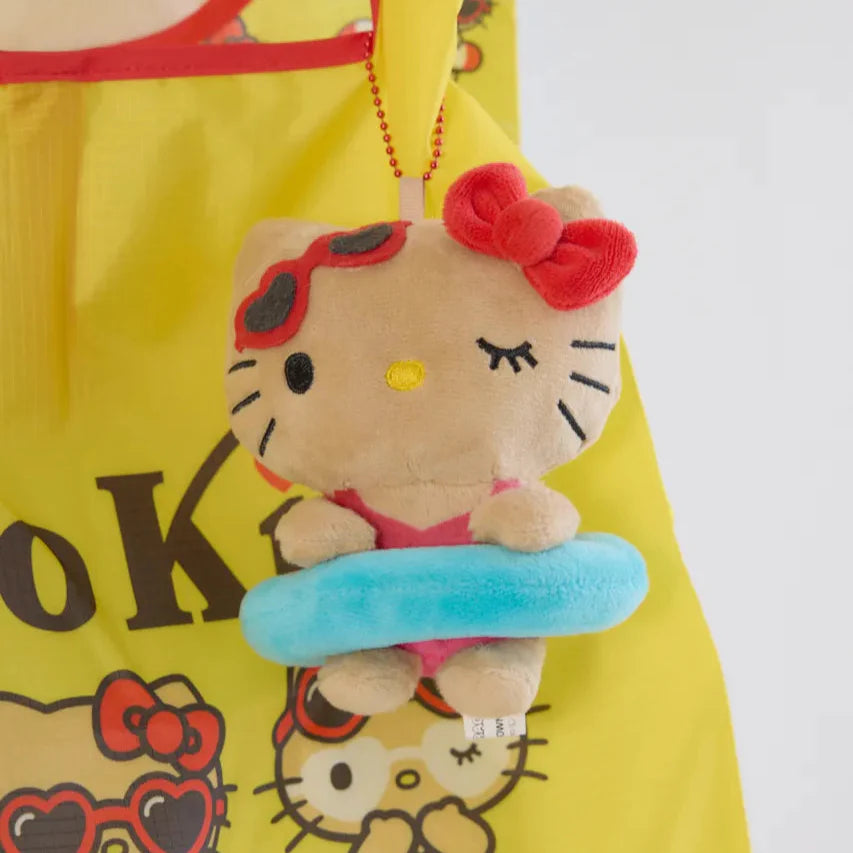 RODEO CROWNS x SANRIO | Hello Kitty Tanned Sereis Mascot Holder Plush Keychain Bag Charm 12cm Approx. (Vacation