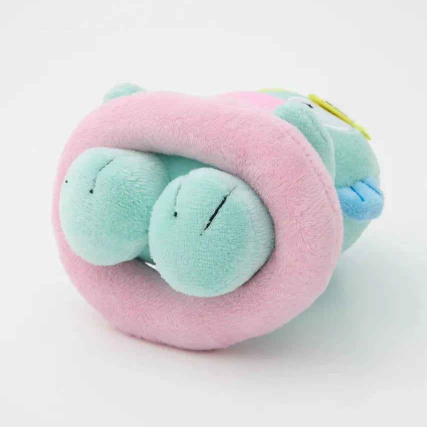RODEO CROWNS x SANRIO | Hangyodon Mascot Holder Plush Keychain Bag Charm 12cm Approx. (Vacation Swimming Ring)