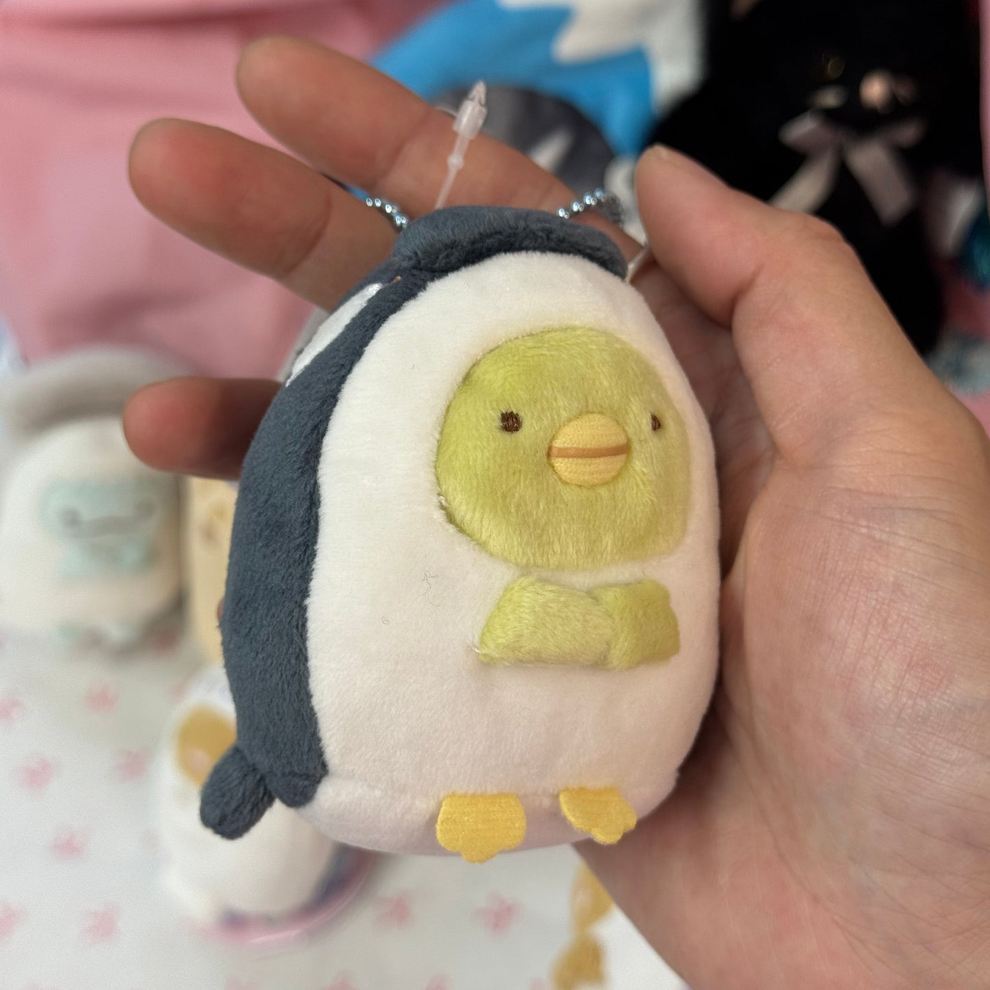 SAN-X | Sumikko Gurashi Penguin? Mascot Holder Ball Chain Keychain Bag Charm Plush (Aquarium Limited)