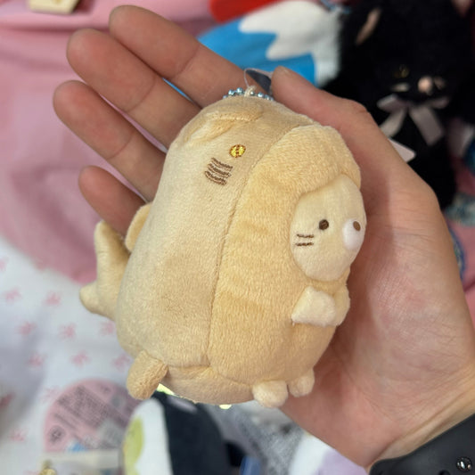 SAN-X | Sumikko Gurashi Neko Mascot Holder Ball Chain Keychain Bag Charm Plush (Aquarium Limited)