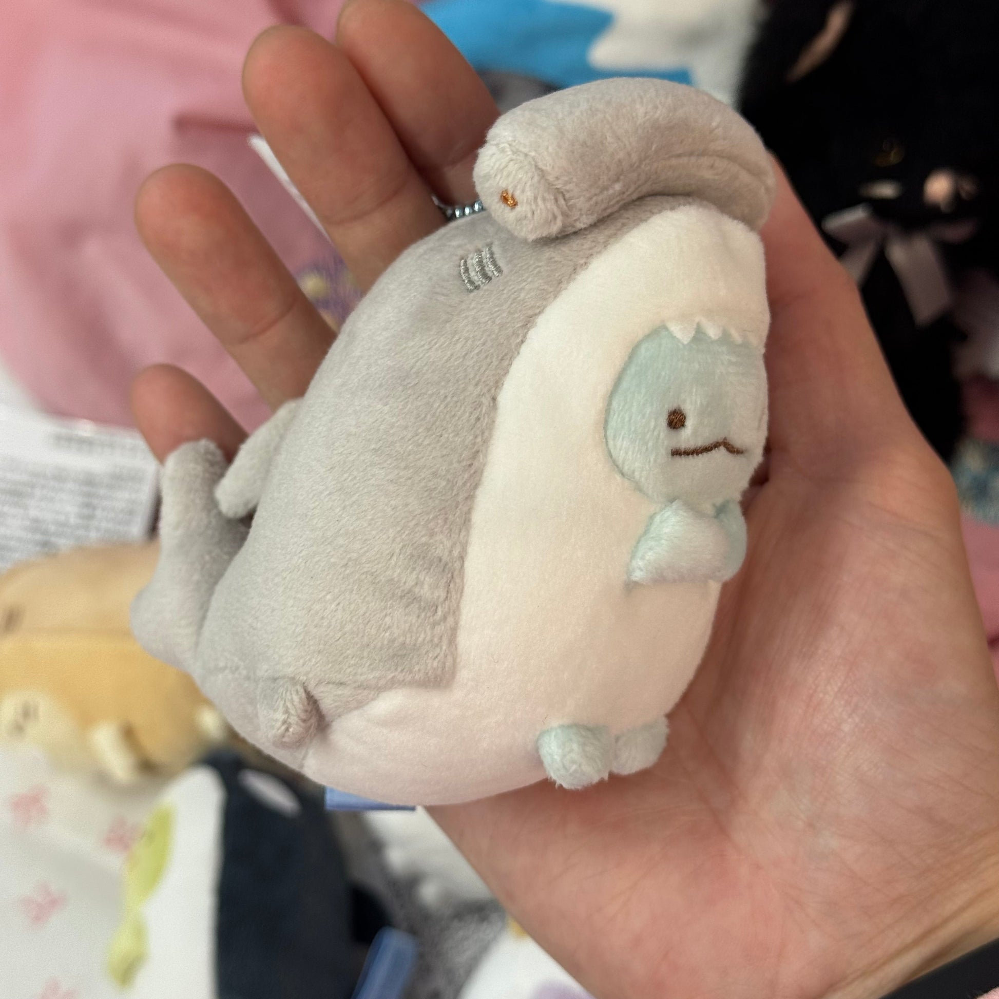 SAN-X | Sumikko Gurashi Tokage Mascot Holder Ball Chain Keychain Bag Charm Plush (Aquarium Limited)