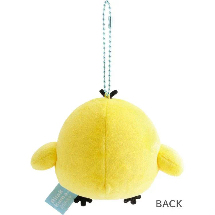 SAN-X | Rilakkuma Kiiroitori Mochimochi Hanging Plush Mascot Holder Plush Keychain Bag Charm 70×85×65mm